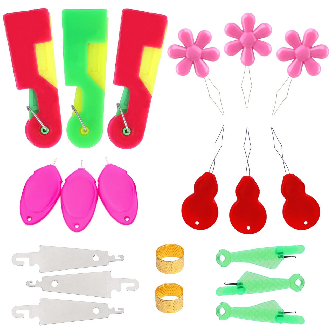 Needle Threaders for Hand Sewing Embroidery Needle Threader Tool 20pcs for Hand Sewing, Sewing Machine, DIY Craft Project